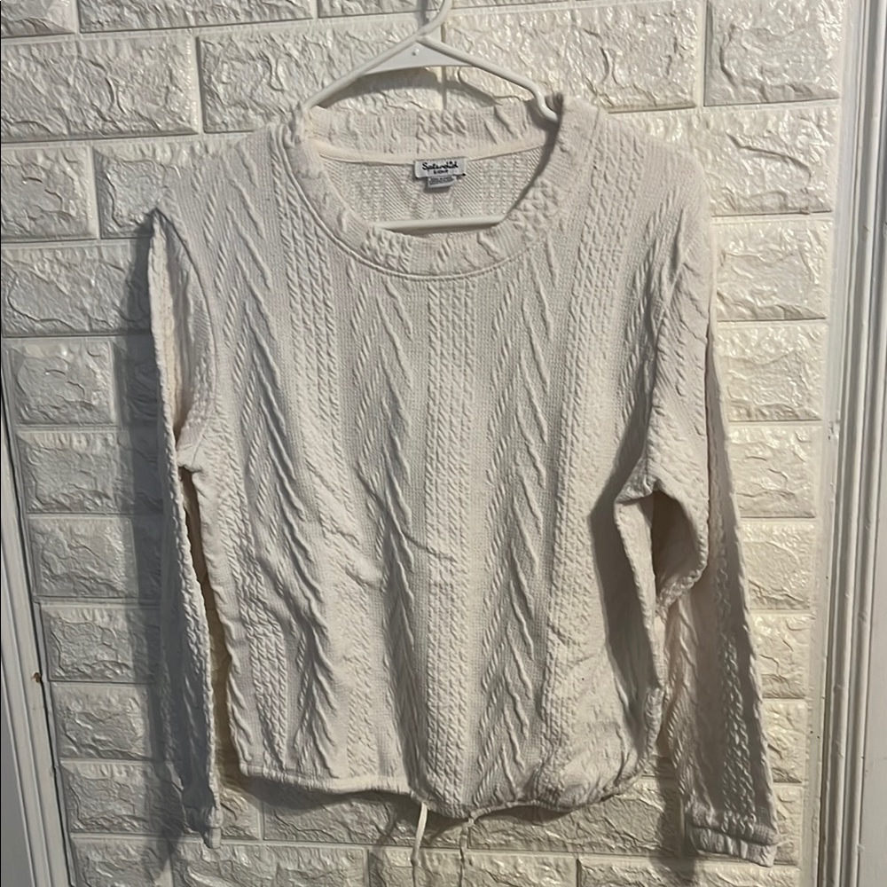 Splendid Cream Relaxed Ribbed Set